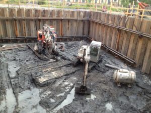 Utgraving før betongstøping